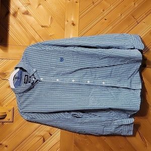 Men's Plaid Button Long Sleeved Dress Shirt